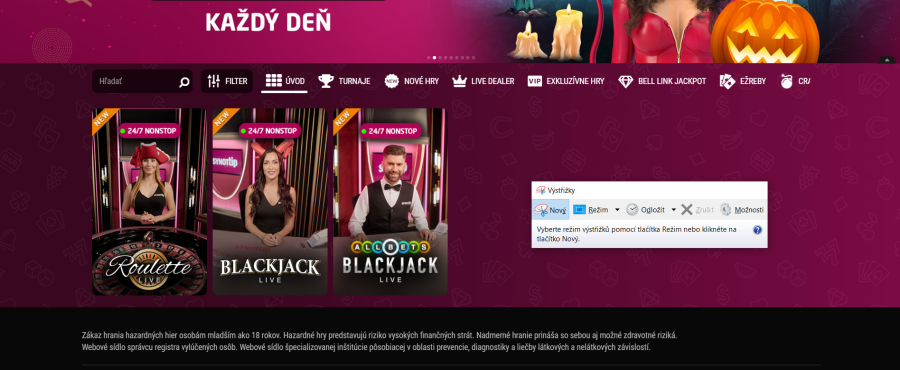 live casino synottip sk