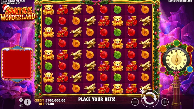vianočné online automaty santas wonderland